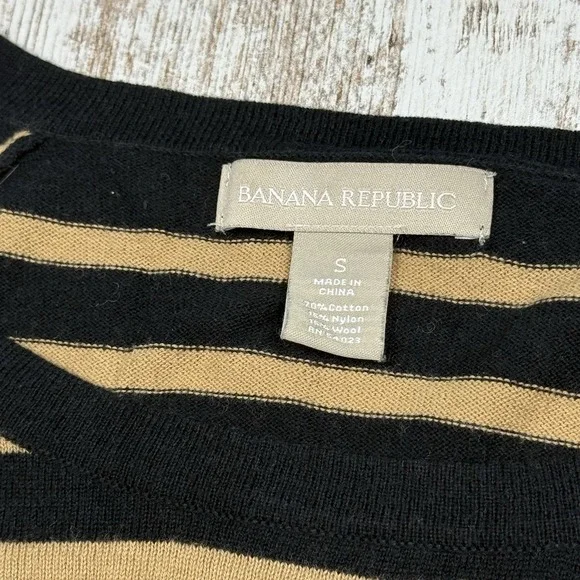 Banana Republic Long Sleeve Shirt Womens Size S‎ Animal Print Wool Blend - Picture 3 of 6